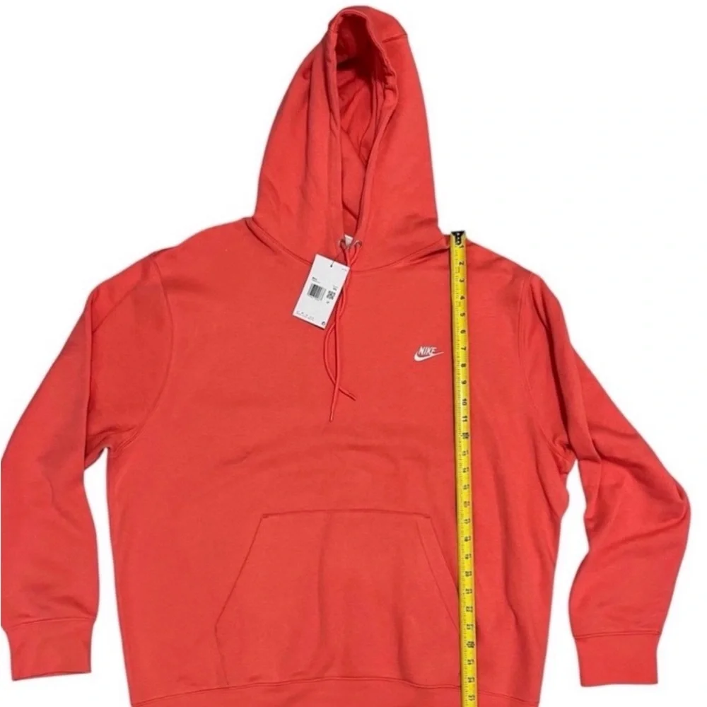 Nike Men’s Fleece Orange Hoodie Pullover Salmon XXL NEW WITH TAG